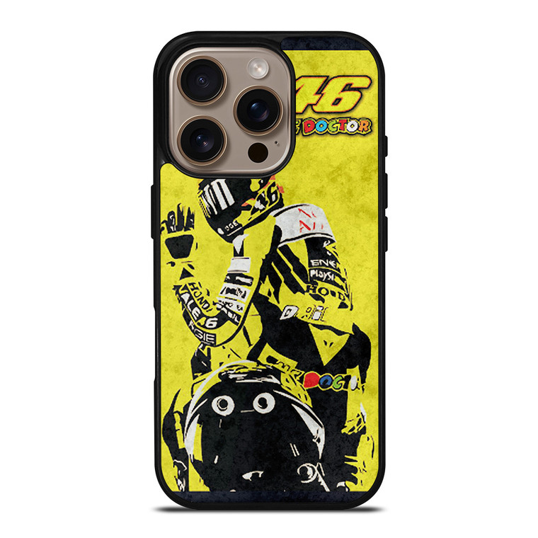 VALENTINO ROSSI THE DOCTOR 46 MOTOGP LEGEND iPhone 16 Pro Case