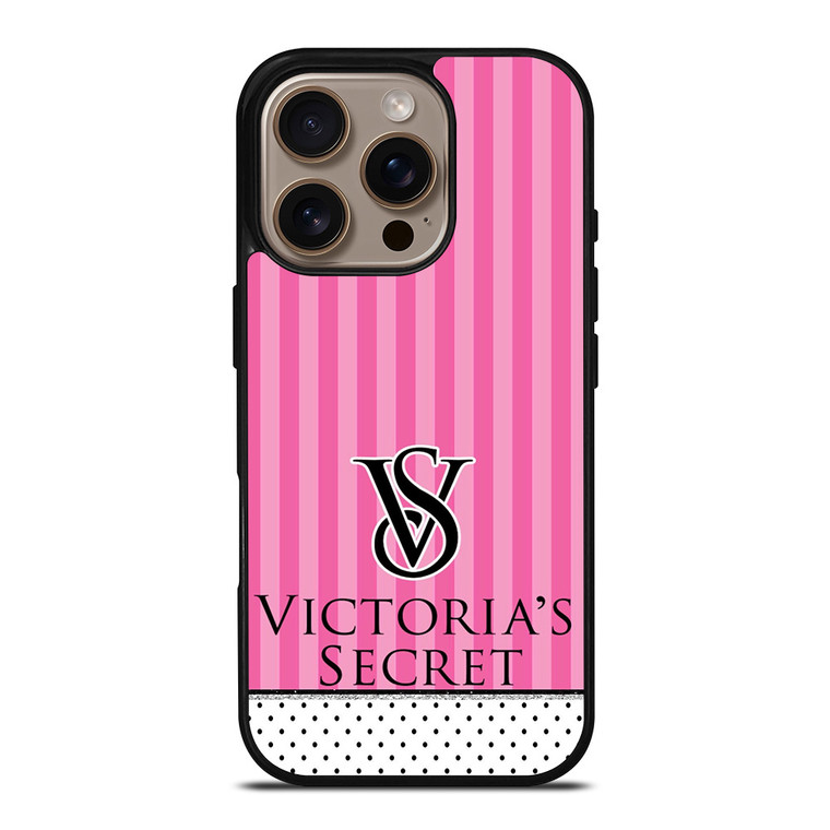 VICTORIA'S SECRET LOGO POLKADOT STRIPE iPhone 16 Pro Case VICTORIA'S SECRET LOGO POLKADOT STRIPE iPhone 16 Pro Case