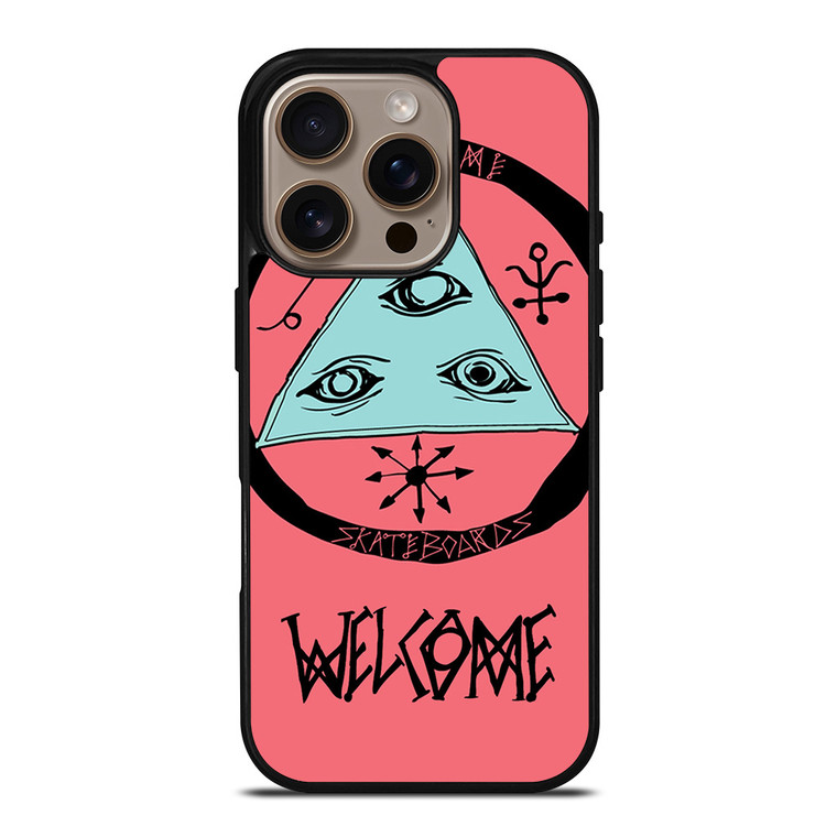 WELCOME SKATEBOARDS LOGO PINK iPhone 16 Pro Case