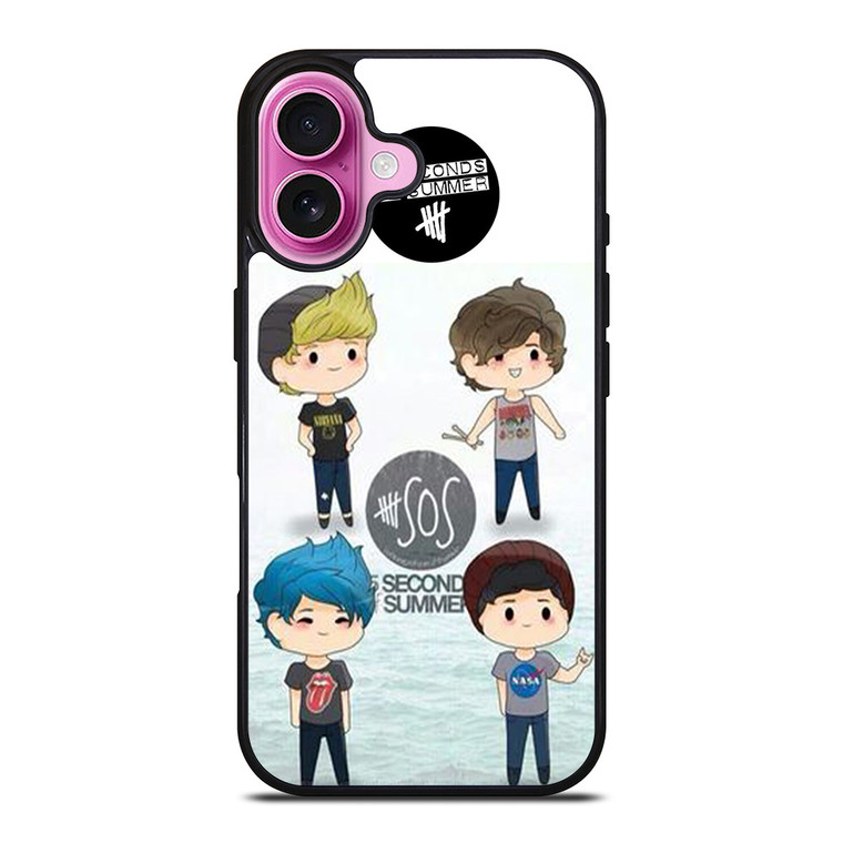 5 SECONDS OF SUMMER 5SOS CARTOON iPhone 16 Plus Case