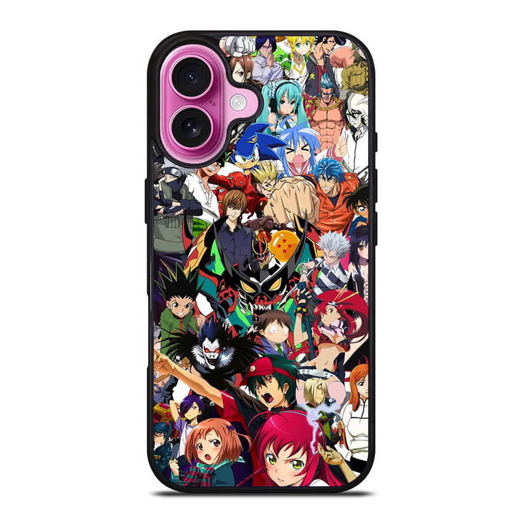 ALL ANIME CROSSOVER iPhone 16 Plus Case