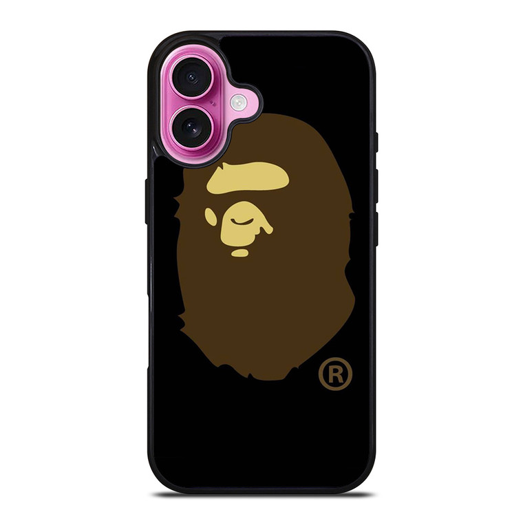 BAPE LOGO BROWN iPhone 16 Plus Case BAPE LOGO BROWN iPhone 16 Plus Case