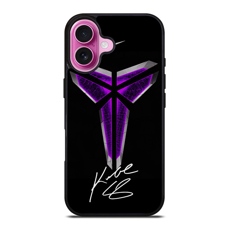 BLACK MAMBA KOBE BRYANT LOGO iPhone 16 Plus Case
