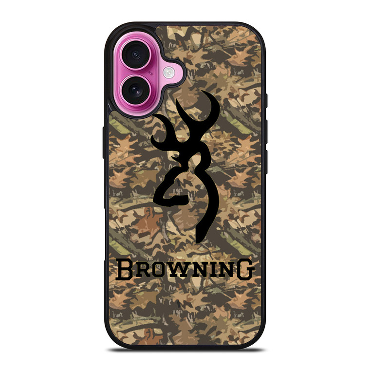 CAMO BROWNING LOGO iPhone 16 Plus Case