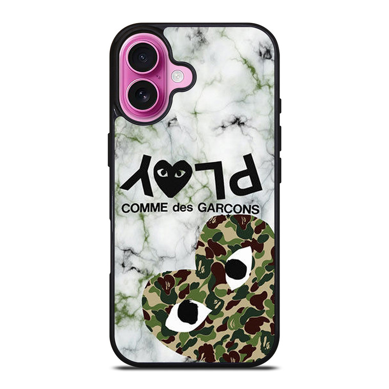 CAMO COMME DES GARCONS iPhone 16 Plus Case