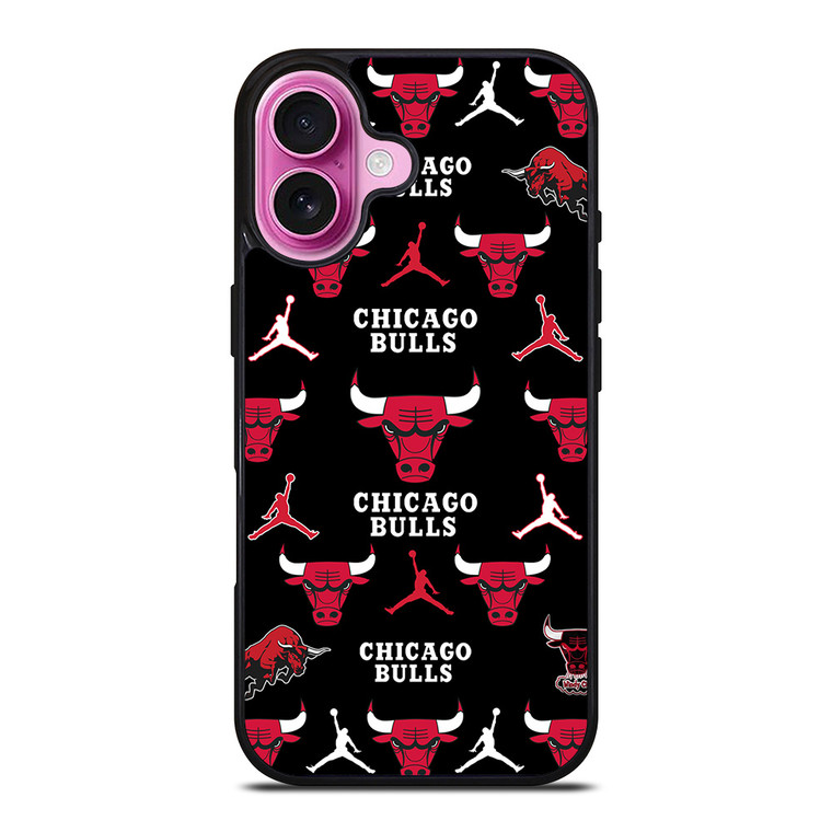 CHICAGO BULLS COLLAGE iPhone 16 Plus Case