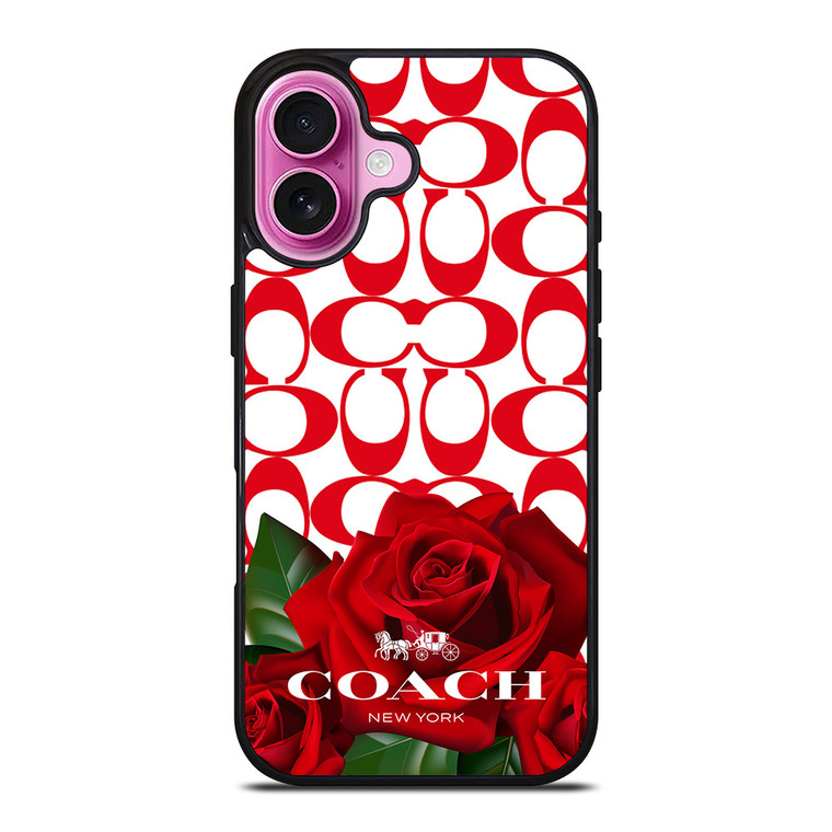 COACH NEW YORK FLOWER 4 iPhone 16 Plus Case