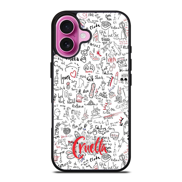 CRUELLA DEVILLE GRAFFITY iPhone 16 Plus Case