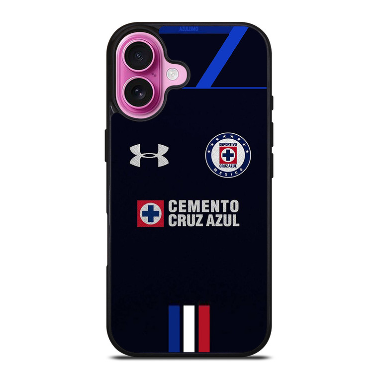 CRUZ AZUL FOOTBAL CLUB JERSEY iPhone 16 Plus Case