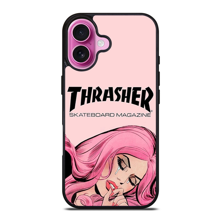 CRYING GIRL THRASHER iPhone 16 Plus Case