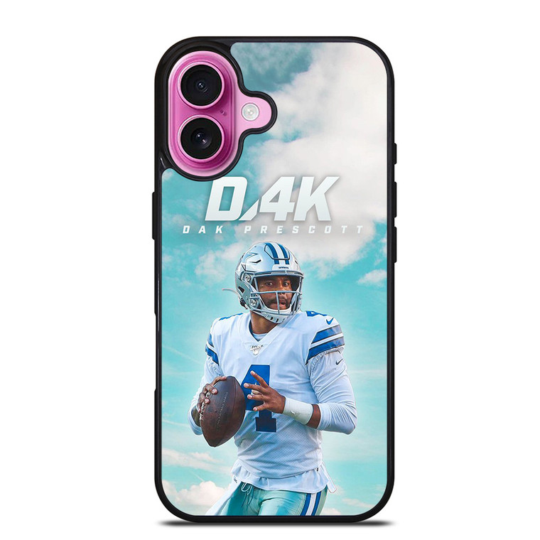 DAK PRESCOTT DALLAS COWBOYS FOOTBALL RISING iPhone 16 Plus Case