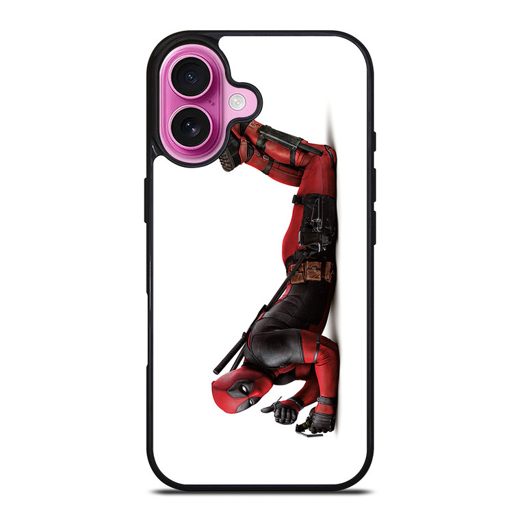 DEADPOOL SUPERHERO WITH A BOM iPhone 16 Plus Case
