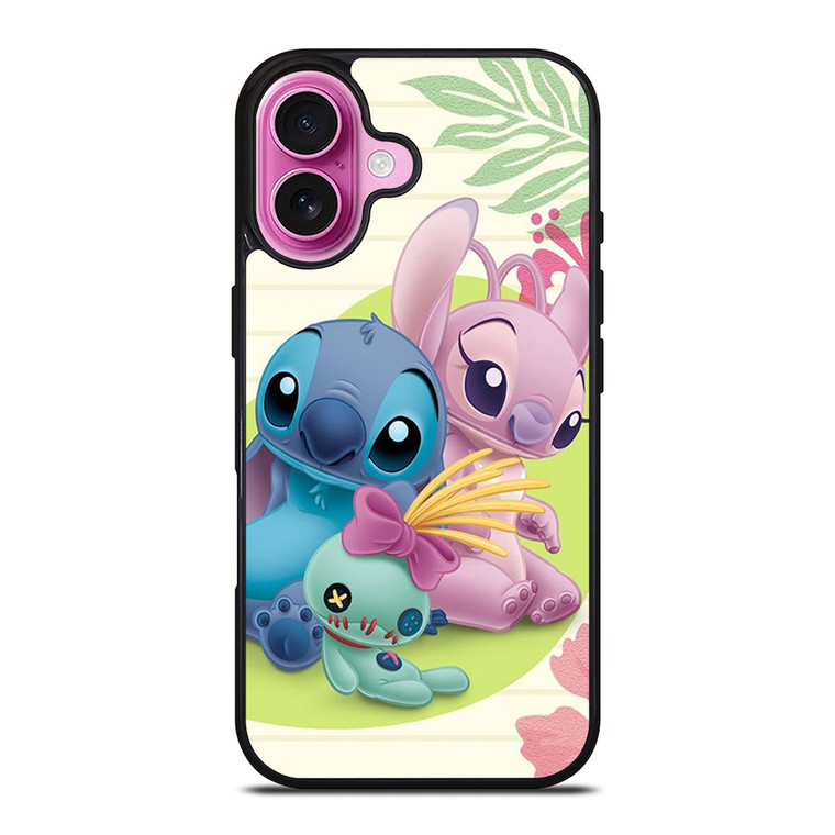 DISNEY STITCH AND GIRLFRIEND iPhone 16 Plus Case