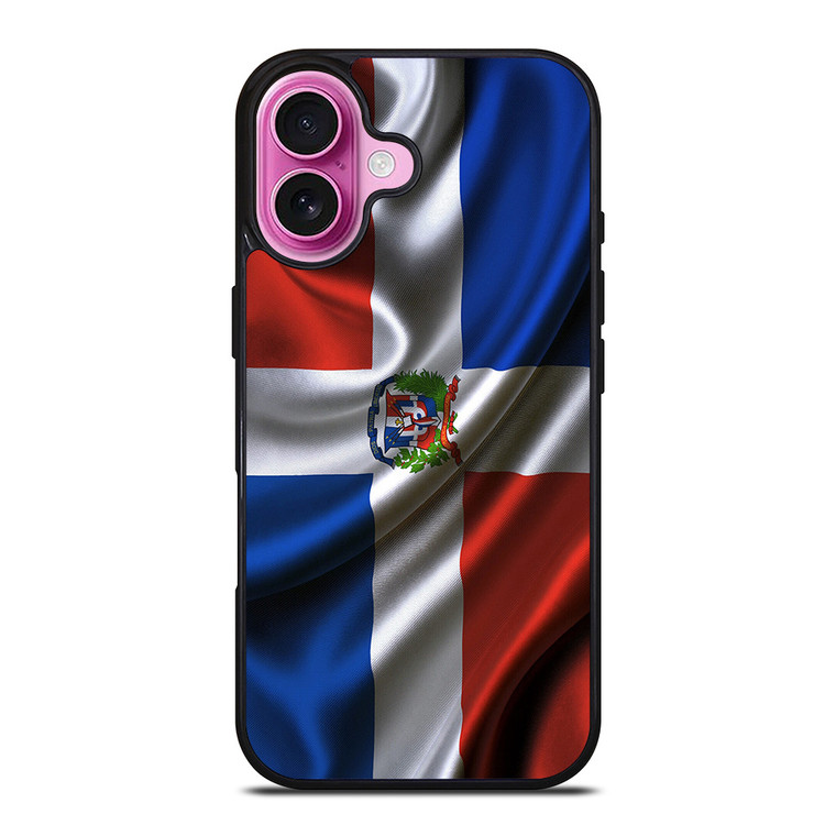 DOMINICAN REPUBLIC FLAG iPhone 16 Plus Case