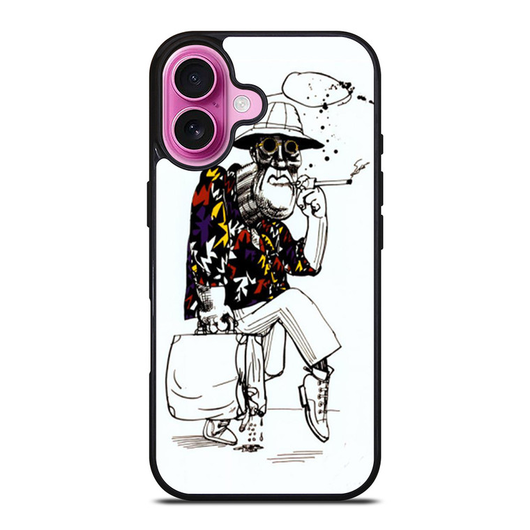 DR GONZO RALPH STEADMAN LAS VEGAS iPhone 16 Plus Case