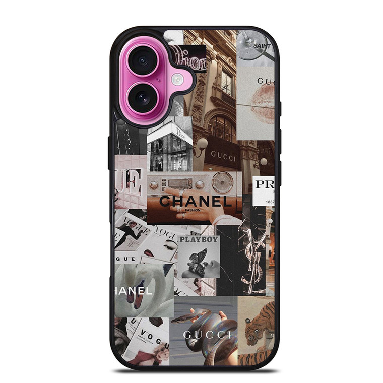 FASHION DESIGN COLLAGE iPhone 16 Plus Case