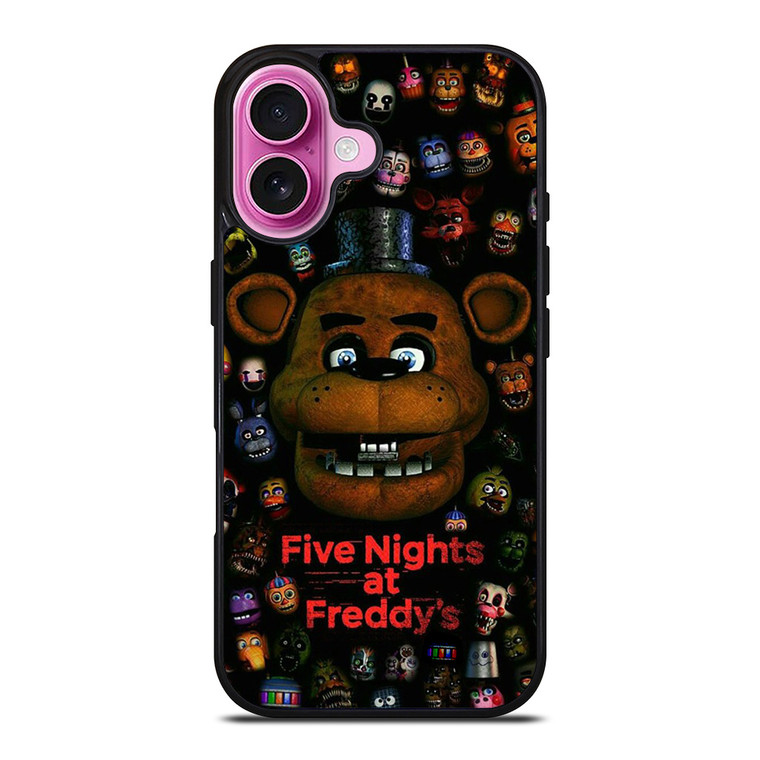 FIVE NIGHTS AT FREDDY'S FNAF FACES iPhone 16 Plus Case