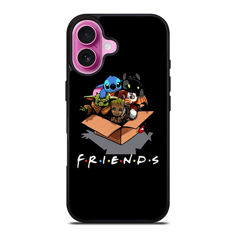 FRIENDS BABY YODA GROOT STITCH TOOTHLESS iPhone 16 Plus Case
