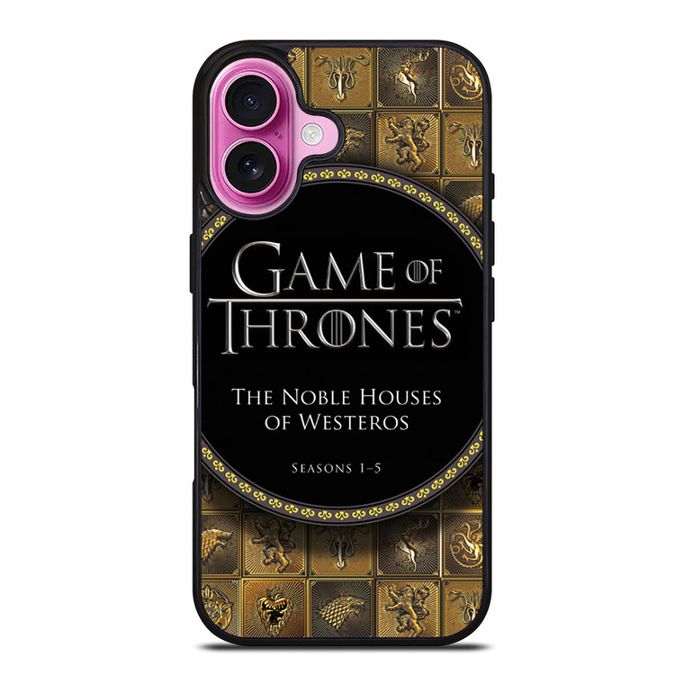 GAME OF THRONES THE NOBLE HOUSES OF WESTEROS iPhone 16 Plus Case