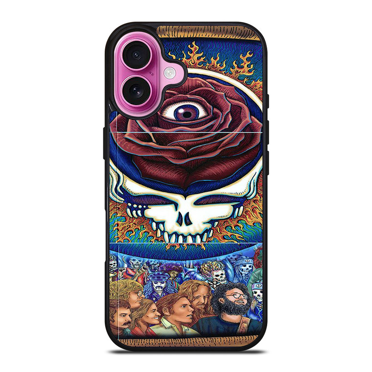 GRATEFUL DEAD SKULL ROSE iPhone 16 Plus Case