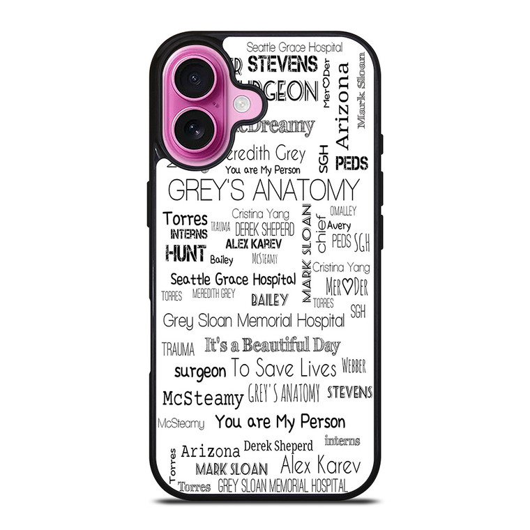 GREY'S ANATOMY STORY iPhone 16 Plus Case