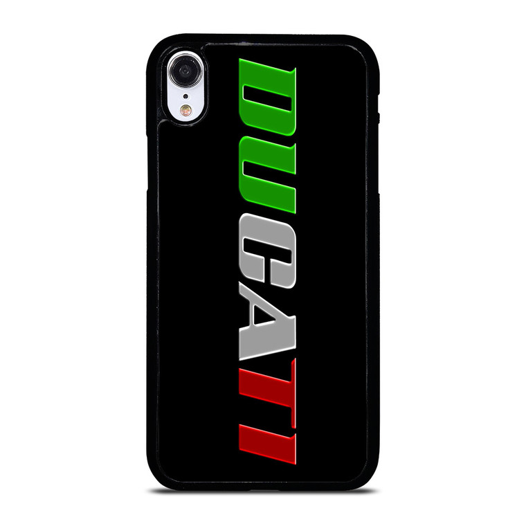 DUCATI LOGO ITALIAN FLAG iPhone XR Case DUCATI LOGO ITALIAN FLAG iPhone XR Case