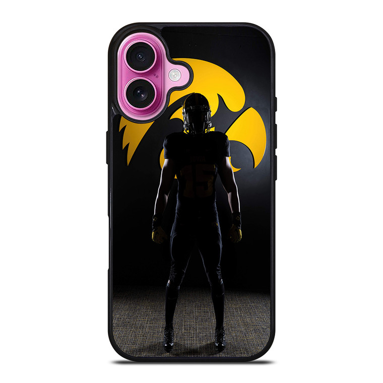 IOWA HAWKEYES COLLEGE iPhone 16 Plus Case