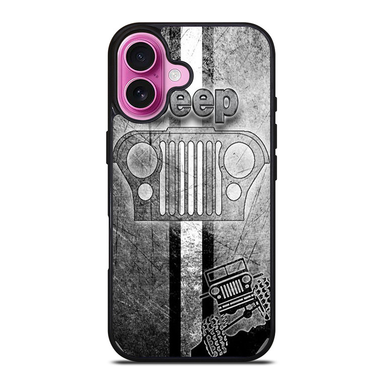 JEEP LOGO SILVER iPhone 16 Plus Case