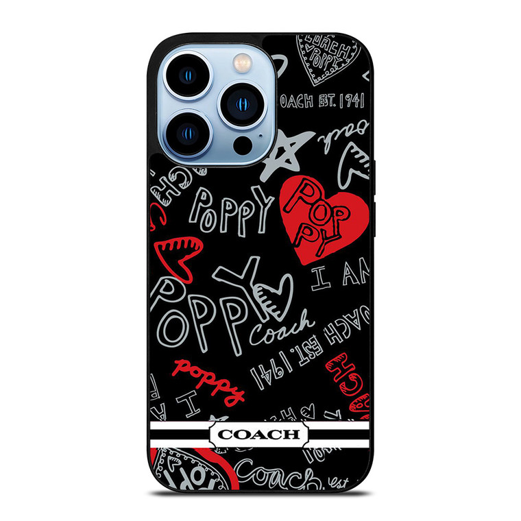 COACH NEW YORK POPPY BLACK iPhone 13 Pro Max Case