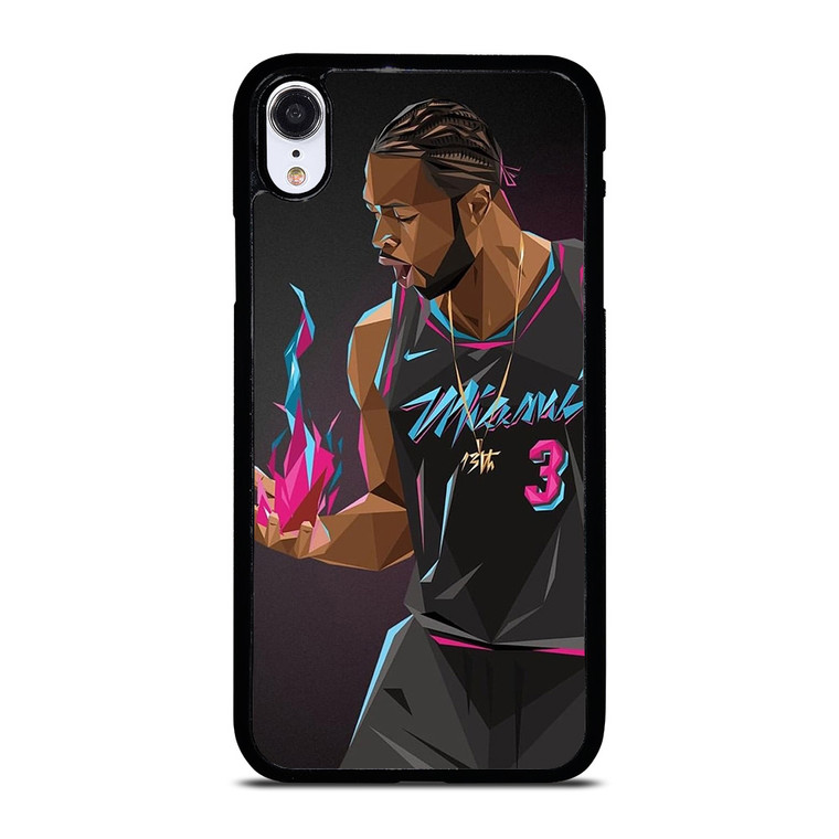 DWYANE WADE MIAMI HEAT ART iPhone XR Case DWYANE WADE MIAMI HEAT ART iPhone XR Case
