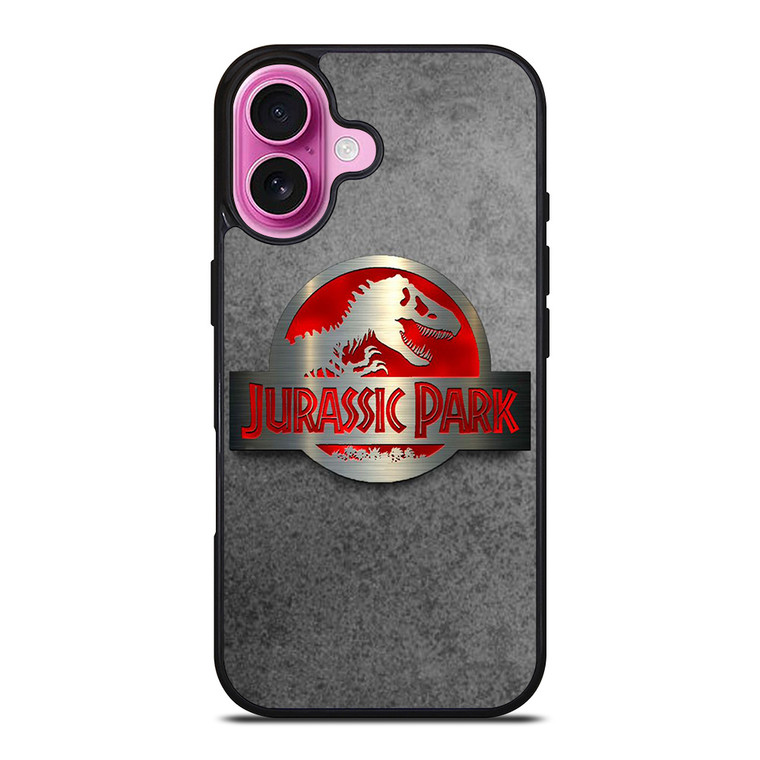 JURASSIC LOGO METAL iPhone 16 Plus Case