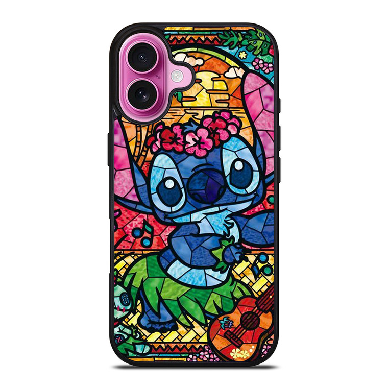 LILO & STITCH STAINED GLASS iPhone 16 Plus Case