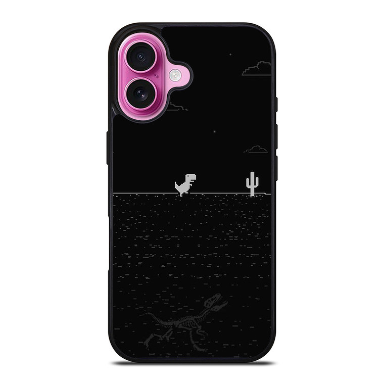 LOST INTERNET T-REX GAME iPhone 16 Plus Case