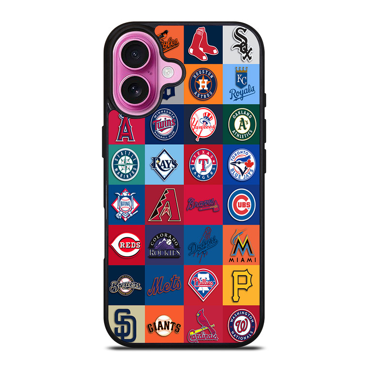 MAJOR BASEBALL LEAGUE CLUB COLLAGE iPhone 16 Plus Case