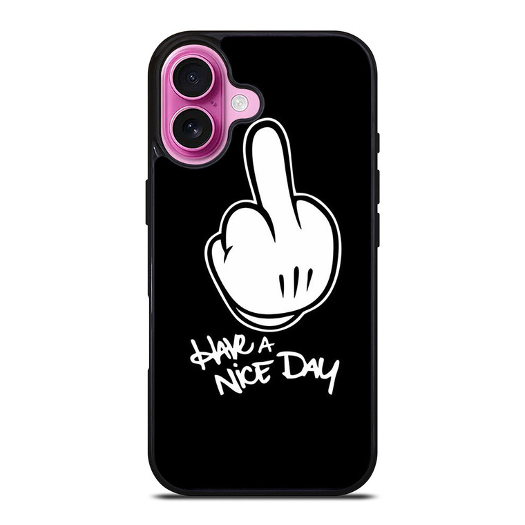 MICKEY MOUSE MIDDLE FINGER DISNEY iPhone 16 Plus Case