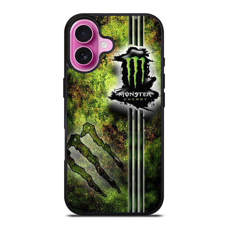 MONSTER ENERGY STRIPS iPhone 16 Plus Case