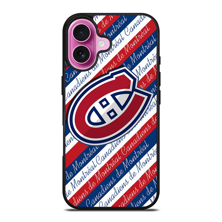 MONTREAL CANADIENS HOCKEY LOGO EMBLEM iPhone 16 Plus Case
