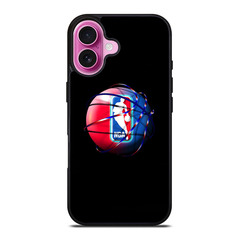 NBA LOGO COLORFUL BALL iPhone 16 Plus Case