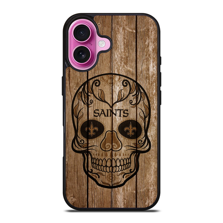 NEW ORLEANS SAINTS SKULL 2 iPhone 16 Plus Case