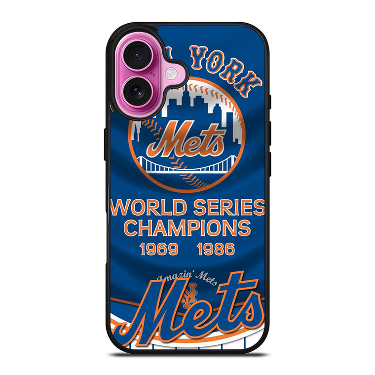 NEW YORK METS WORLD SERIES iPhone 16 Plus Case
