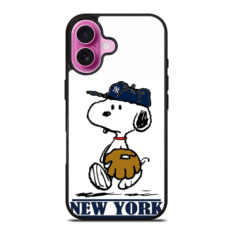 NEW YORK YANKEES SNOOPY iPhone 16 Plus Case