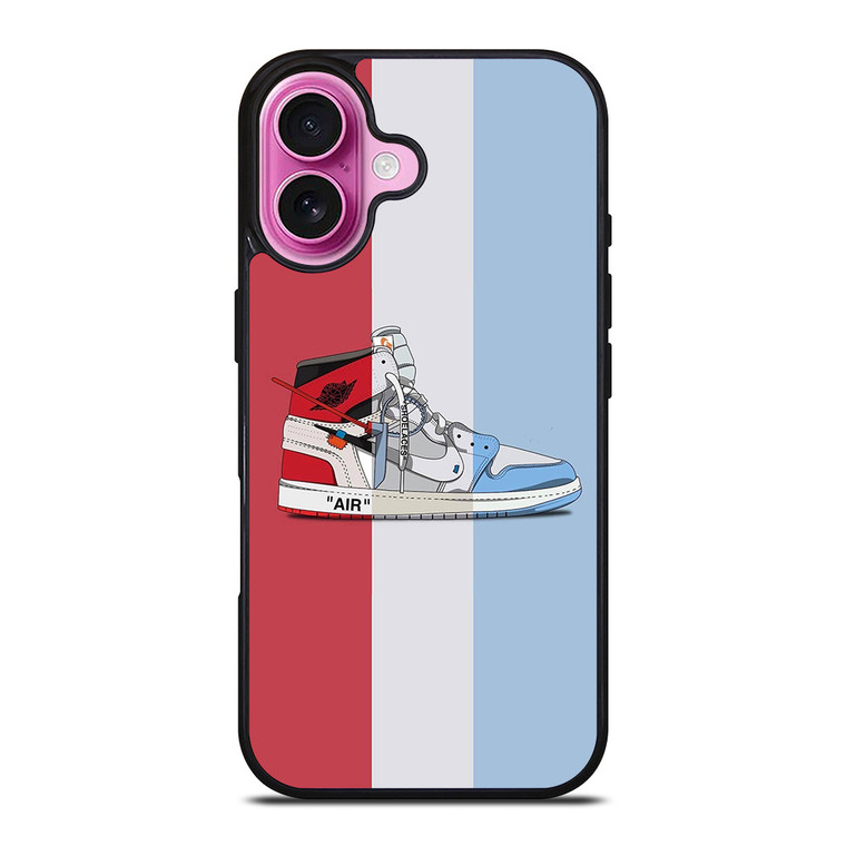 NIKE AIR JORDAN SHOES CARTOON iPhone 16 Plus Case