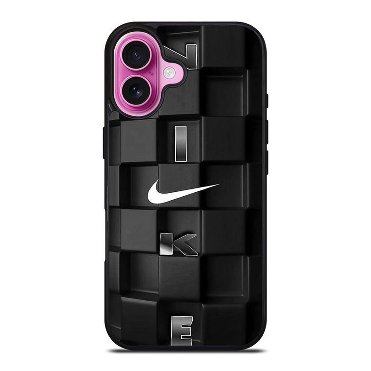NIKE BLOCKS BLACK iPhone 16 Plus Case