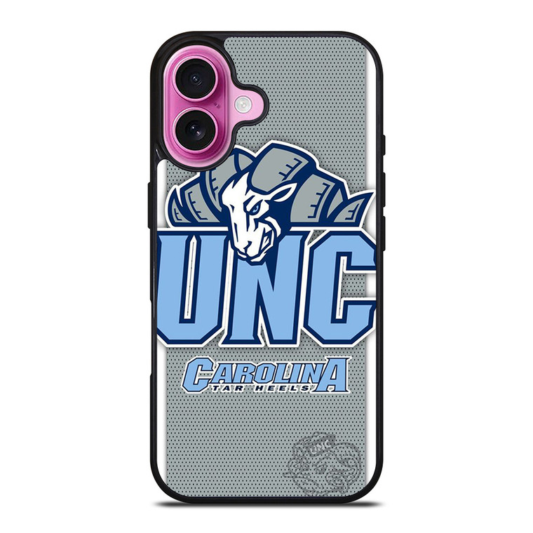 NORTH CAROLINA TAR HEELS UNIVERSITY FOOTBALL LOGO iPhone 16 Plus Case