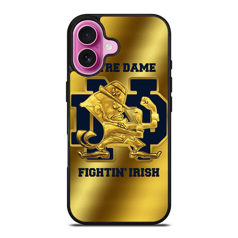 NOTRE DAME FIGHTING IRISH GOLD iPhone 16 Plus Case