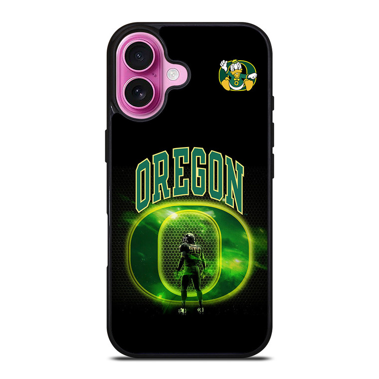 OREGON DUCKS BLACK HOLE iPhone 16 Plus Case