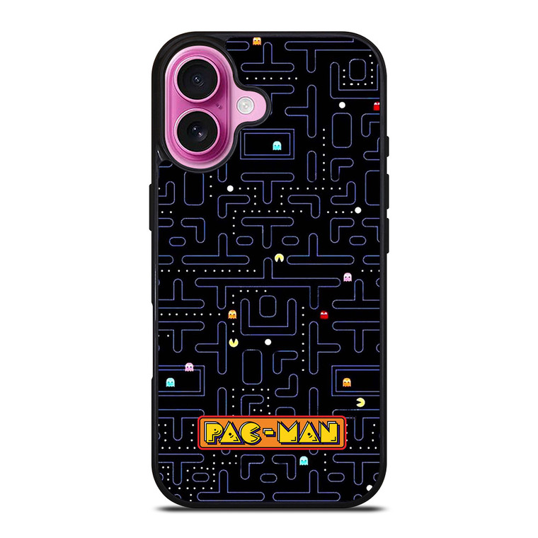 PAC MAN MAP BATTLE iPhone 16 Plus Case