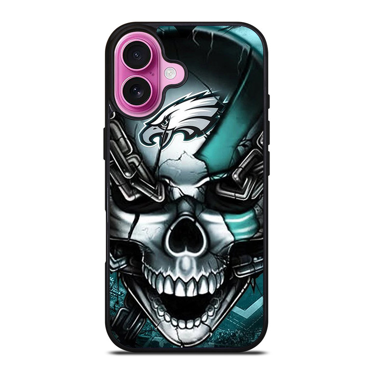 PHILADELPHIA EAGLES SKULL LOGO iPhone 16 Plus Case