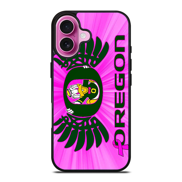 PINK GIRLS OREGON DUCKS iPhone 16 Plus Case