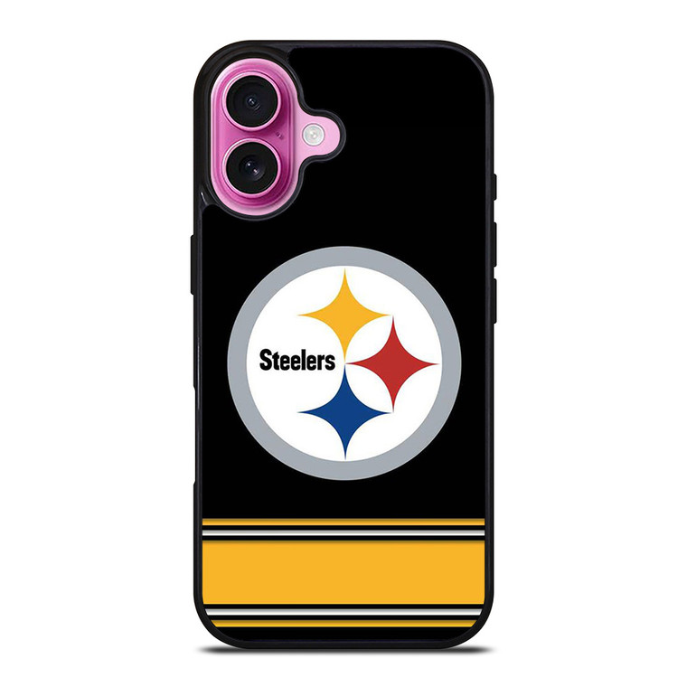 PITTSBURGH STEELERS LOGO STRIPE iPhone 16 Plus Case